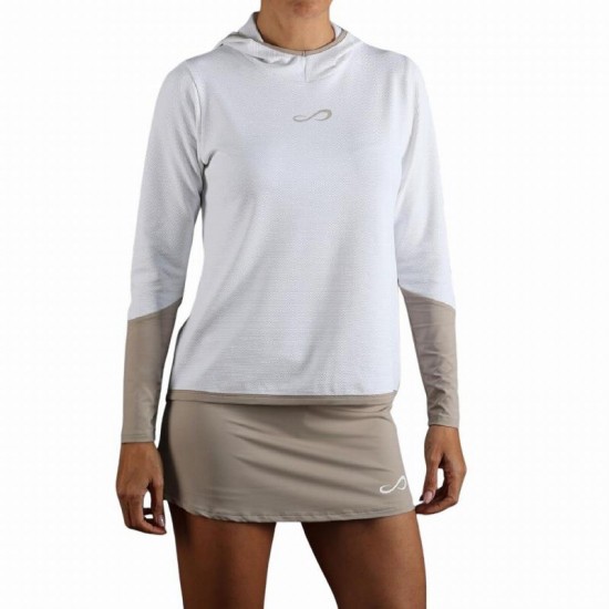 Endless Breath Line White Sweatshirt