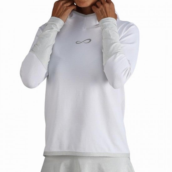 Sweat-shirt Endless Breath Line Blanc Argent