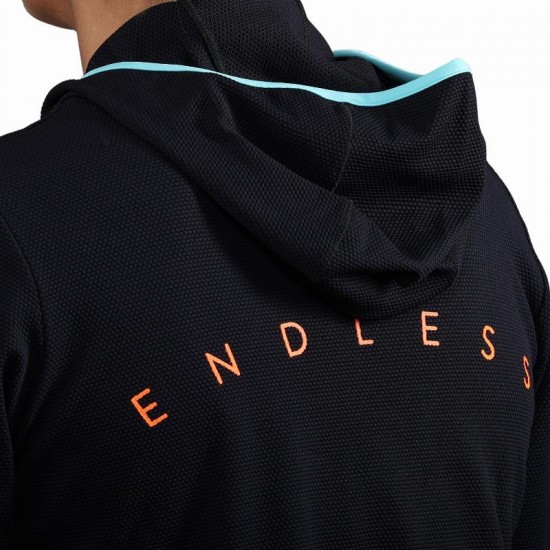 Linha Sudadera Endless Breath Negro Aqua