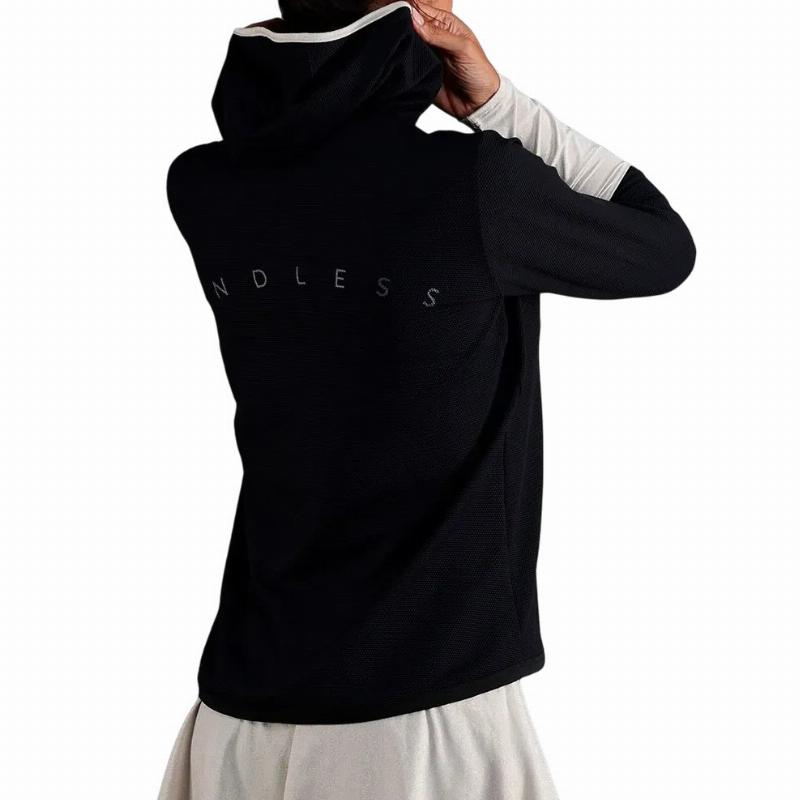 Moletom Preto Dourado Endless Breath Line