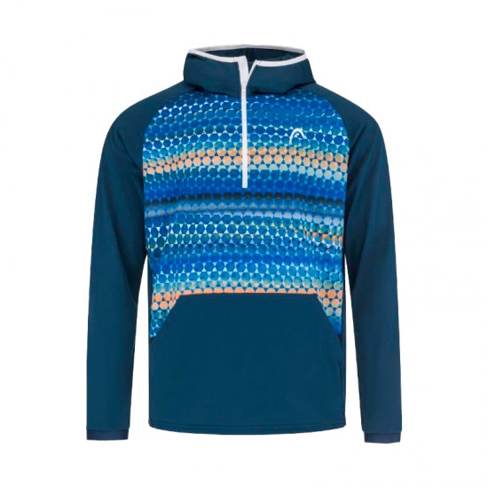 Head TopSpin Sweat-shirt imprime bleu fonce