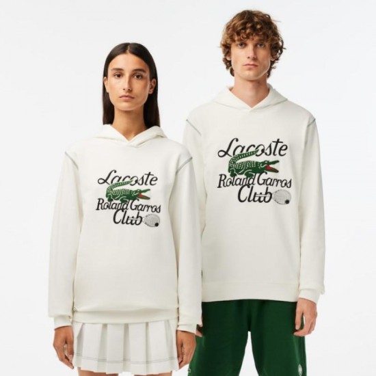 Sweatshirt Lacoste Sport Roland Garros Edition White Unisex