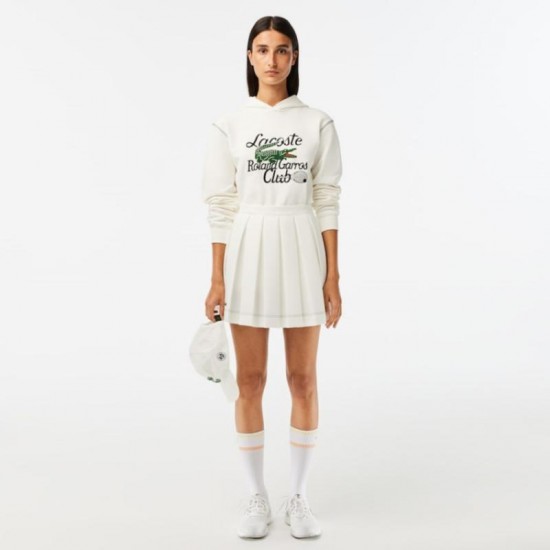 Felpa Lacoste Sport Roland Garros Edition Bianco Unisex