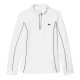 Lacoste Ultra Dry Bianco Verde Felpa Donna