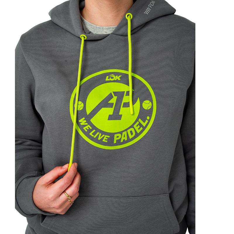 Sudadera Lok A1 Padel Gross Gris Mujer