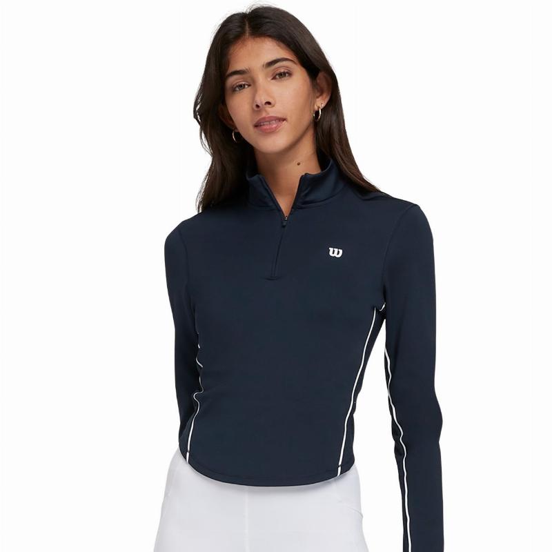 Wilson Brentwood Navy Blue Women''s Sweatshirt