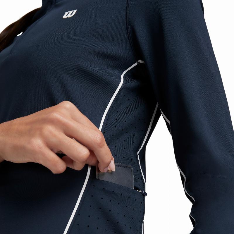 Wilson Brentwood Navy Blue Women''s Sweatshirt