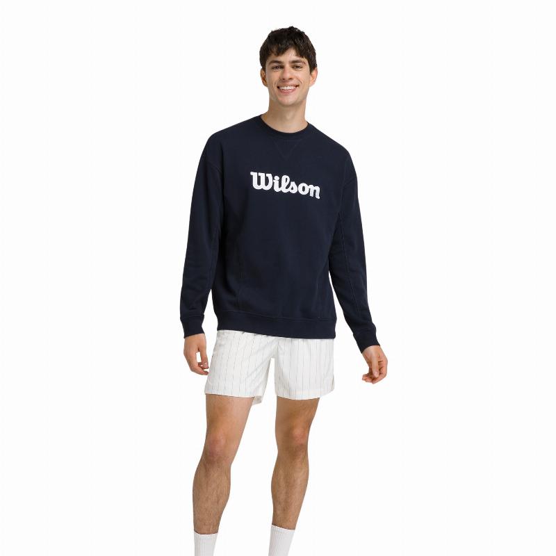 Wilson Parkside Crew Navy Blue Sweatshirt