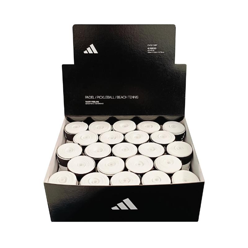 Caja Adidas 45 Overgrips Pegajoso Feeling Blancos