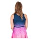 Bidi Badu Colortwist Rosa Azul Escuro Vestido Junior