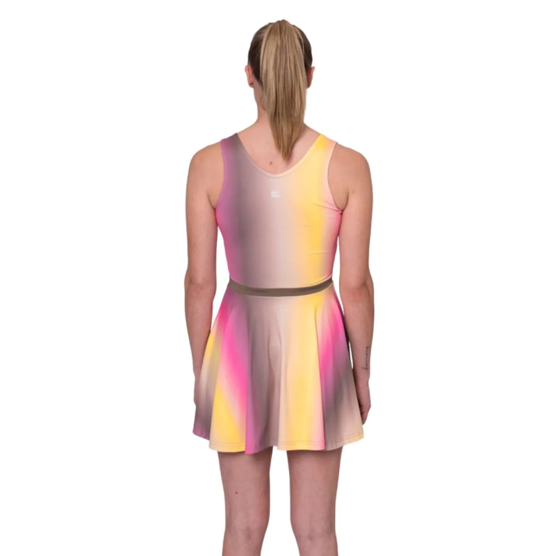 Vestido Bidi Badu Spectrum Marrom Amarelo