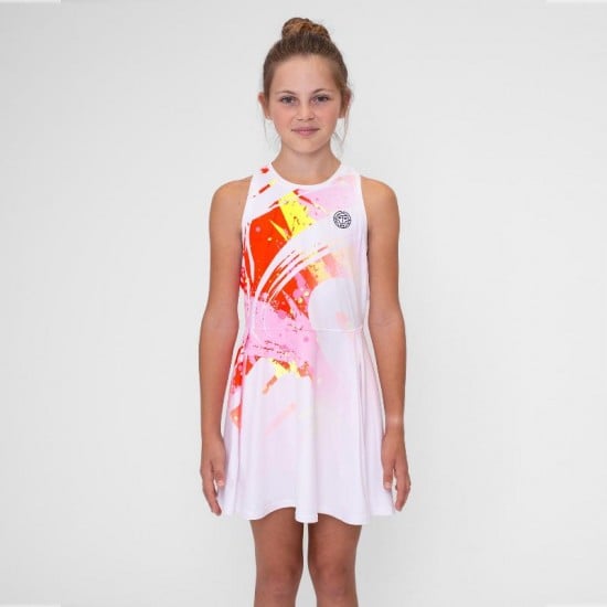 Badu Wild Arts White Mix Junior Bidi Dress