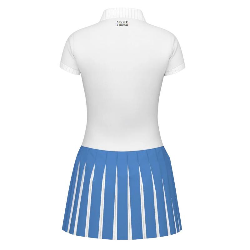 Vestido Head Vogue Branco Azul