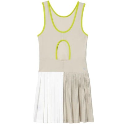 Vestido Lacoste Ultra Dry Gris Blanco Amarillo