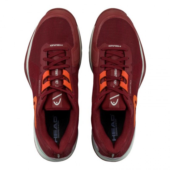 Head Sprint Pro 3.5 Clay Shoes Vermelho Escuro Laranja