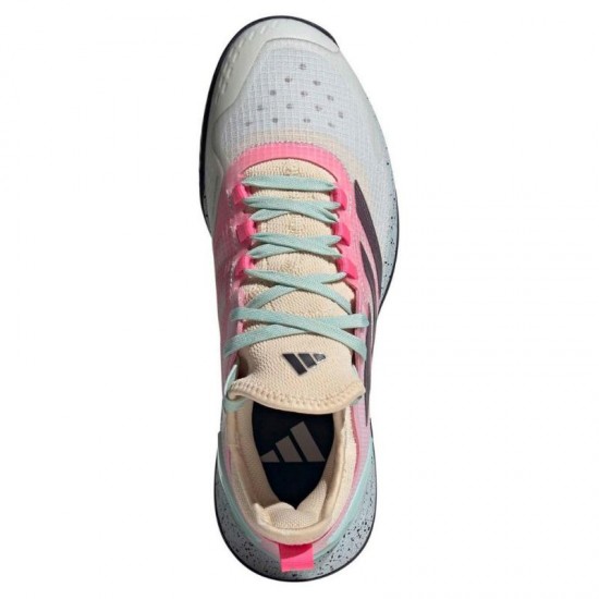 Adidas Adizero Ubersonic 4.1 White Aqua Pink Shoes
