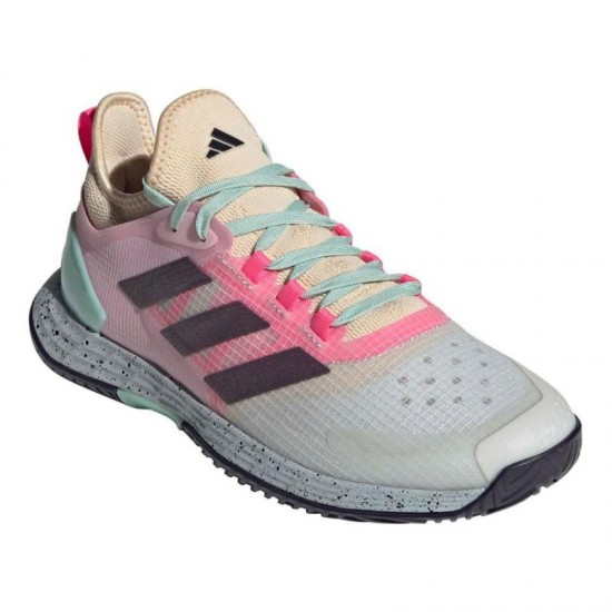 Adidas Adizero Ubersonic 4.1 White Aqua Pink Shoes