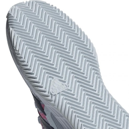 Adidas Adizero Ubersonic 4.1 Scarpe da ginnastica rosa blu scuro - terra battuta