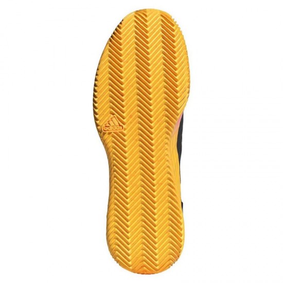 Zapatillas Adidas Adizero Ubersonic 4.1 Clay Negro Plata Naranja