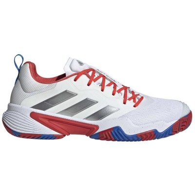 Tenis Adidas Barricade Branco Azul Vermelho