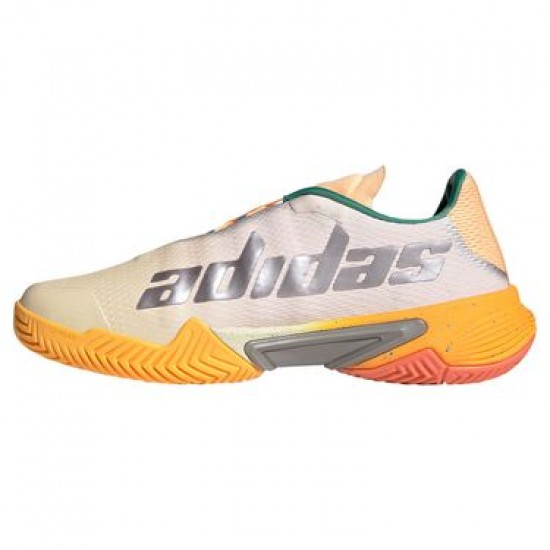 Adidas Barricade Baskets Cassees White Orange Fluor