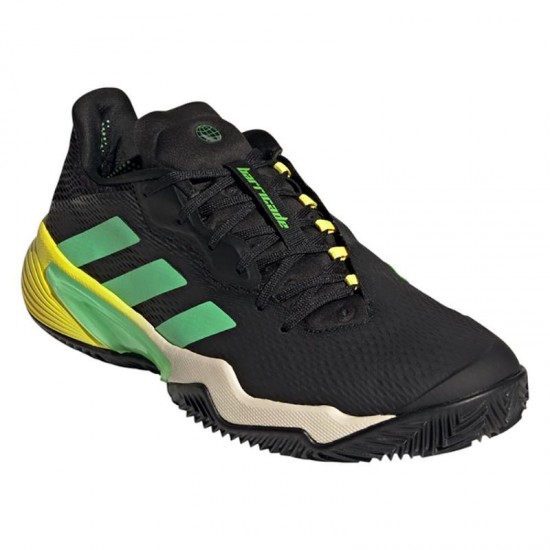 Adidas Barricada Tenis de Argila Branco Verde Amarelo