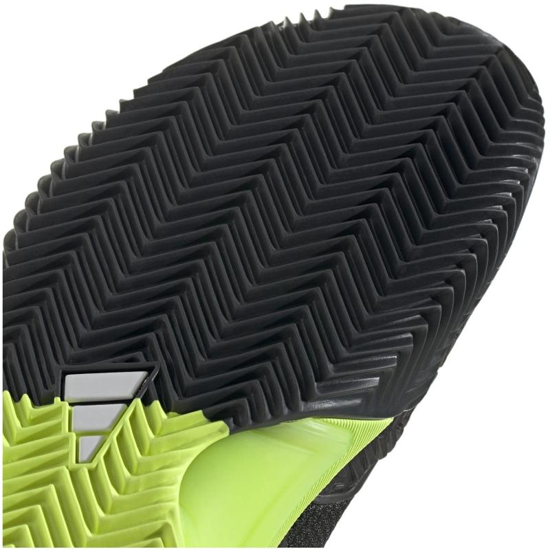 Adidas Barricade Clay Nero Lucido Limone Scarpe da ginnastica