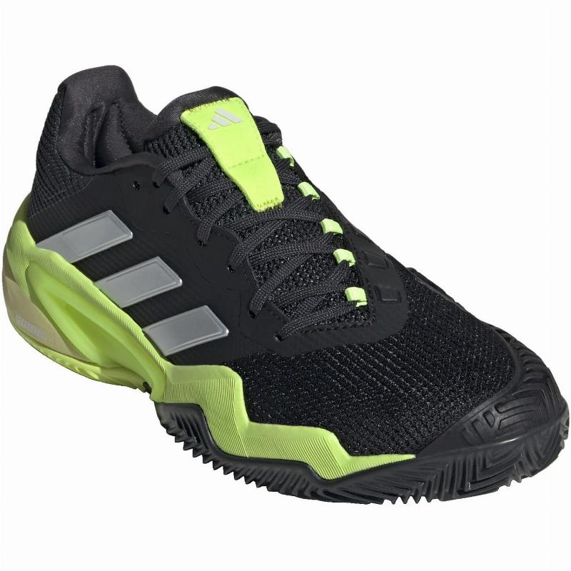Adidas Barricade Clay Nero Lucido Limone Scarpe da ginnastica
