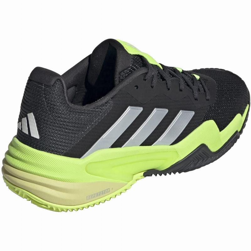 Adidas Barricade Clay Nero Lucido Limone Scarpe da ginnastica