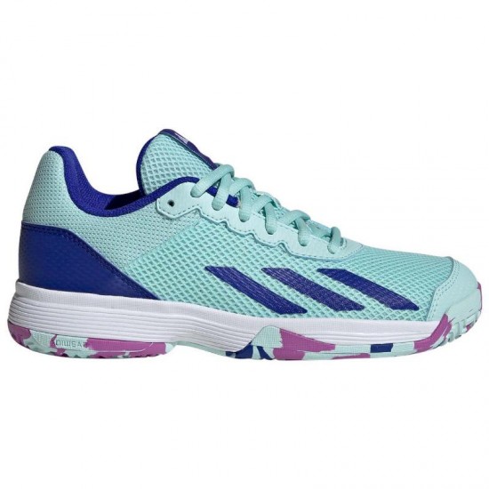 Adidas Courtflash Aqua Viola Blu Junior Scarpe da ginnastica