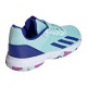 Zapatillas Adidas Courtflash Aqua Azul Purpura Junior