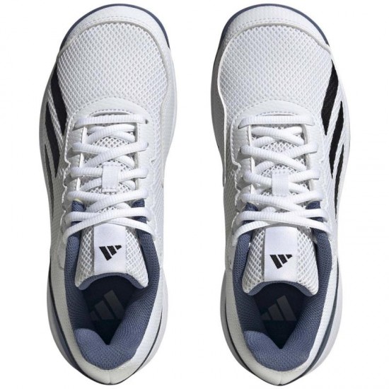 Adidas Courtflash White Blue Junior Baskets