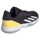 Zapatillas Adidas Courtflash Negro Blanco Naranja Junior