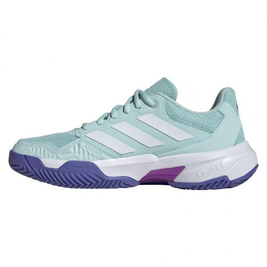 Baskets Femme Adidas CourtJam Control 3 Aqua White