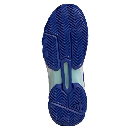 Adidas CourtJam Control 3 Bianco Blu Aqua Scarpe da ginnastica