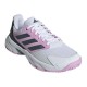 Adidas CourtJam Control 3 Sapatos Femininos Lilas Preto Branco