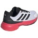 Tenis Adidas CourtJam Control 3 Branco Preto Vermelho