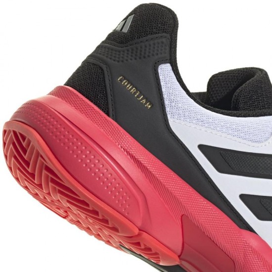 Adidas CourtJam Control 3 Bianco Nero Rosso Sneakers