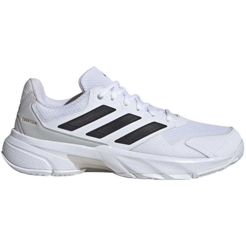 Adidas CourtJam Control Blanc Noir Gris Chaussures