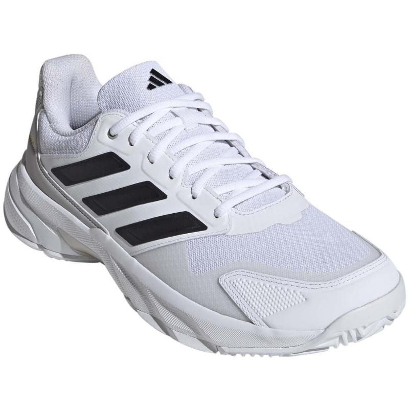 Adidas CourtJam Control Blanc Noir Gris Chaussures