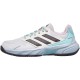 Adidas CourtJam Control Clay Branco Aqua Sapatos Azuis