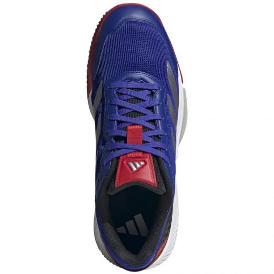 Adidas Courtquick Padel Azul Prata Vermelho Tenis