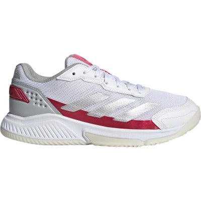 Adidas Courtquick Padel Bianco Argento Rosa Sneakers Donna