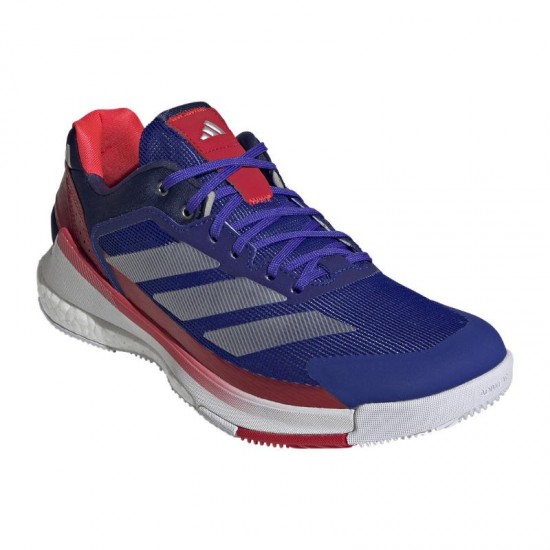 Adidas Crazyquick Boost Padel Bleu Argent Blanc Baskets