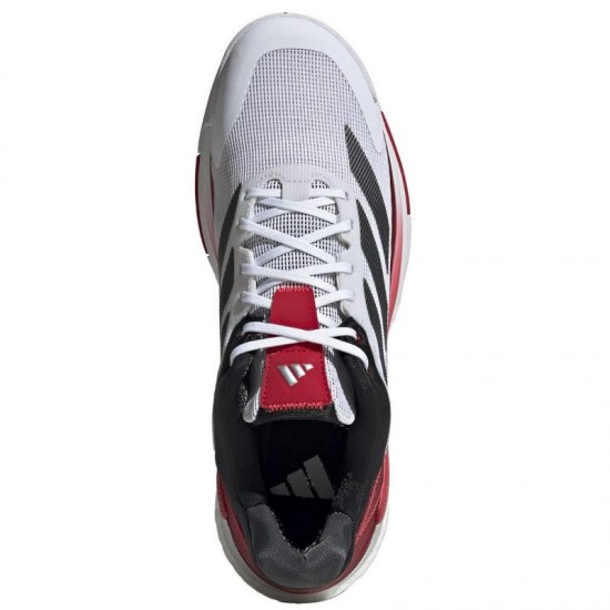 Adidas Crazyquick Boost Padel Branco Preto Vermelho Tenis