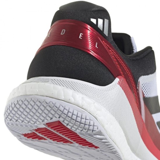 Adidas Crazyquick Boost Padel Blanc Noir Rouge Baskets