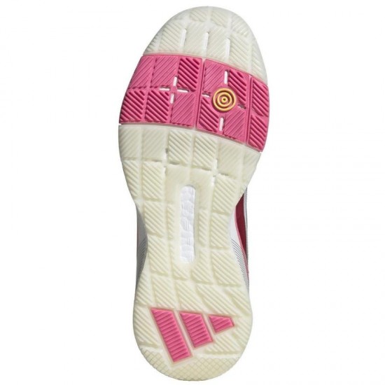 Adidas Crazyquick Boost Padel Bianco Argento Rosa Sneakers Donna