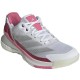 Adidas Crazyquick Boost Padel Blanc Argent Rose Baskets Femme