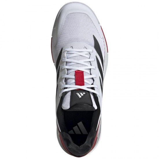 Adidas Crazyquick LS Padel Blanc Noir Rouge Baskets