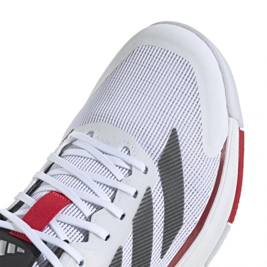 Adidas Crazyquick LS Padel Blanc Noir Rouge Baskets